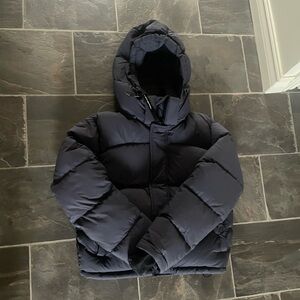 Aritzia Navy Puffer Jacket